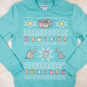 pusheen hi bye sweatshirt